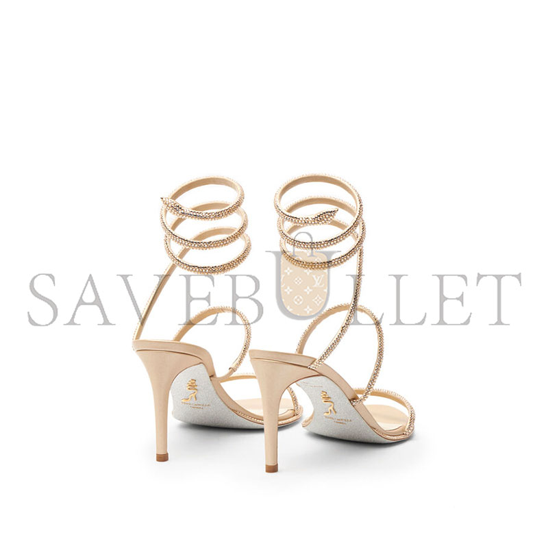 RENÉ CAOVILLA CLEO SATIN SANDALS C10416